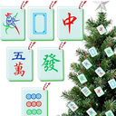 Thyle 12 Pcs Christmas Ornaments Mahjong for Christmas Tree Mahjong Gifts 6 Styles Acrylic Xmas Decoration Party Supplies Door Window Wall Decor