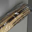 LazBlinds No Tools No Drill Cordless Bamboo Roman Shades, Light Filtering Window Treatment, Roll Up Bamboo Blinds for Windows 23'' W x 48'' H, Brown