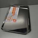 Baking Sheet Set of 2, Commercial Grade Stainless Steel Cookie Sheets for Baking, 18 x 13 Inch Thicker Large Baking Pans Oven Tray, Warp Resistant Nonstick Half Sheet Pan, Nontoxic & Heavy Duty