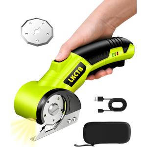 Electric Scissors, Cardboard Cutter, With LED Light, High-Efficiency Brushless Motor, 2800mAh Battery, Tungsten Steel Blade, Suitable for Cloth, Cardboard, Leather, Carpet
