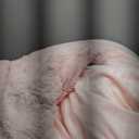 Bedbay Pink Plush Comforter Set King Size Faux Fur Bedding Comforter Set 3 Pieces Luxury Faux Rabbit Fur Bubble Bedding Soft Warm Shaggy Velvet Reversible Duvet Set for Girls Teen Adults