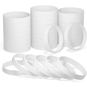 60 Pieces Rubber Bracelets Black Sports Band Unisex for Sports Teams Party Games Fashion Decorations