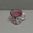 Silver Buffalo Sanrio Hello Kitty Valentine Candy Hearts And Bows Love and Bestie Pattern Ceramic Camper Mug, 20 Ounces