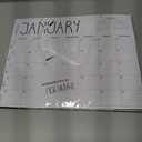 3 x GuassLee Horizontal Desk Calendar -Months Planner from Jun to Dec Simple Glue Desk Calendar with To-Do List Premium Paper Binding for Family Business Appointment Planning 2024-2025