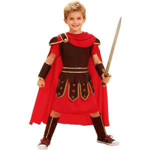 Knight Costume Kids Boys Roman Soldier Gladiator Costume Halloween Party Dress Up (8-9 Years)