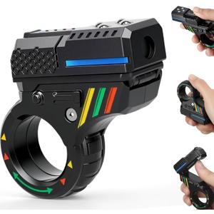 Fidget Spinner Toy for Kids Adults, 3D Fidget Slider Ring, EDC Fidget Spinner Desk Toy for Stress Relief, Hand Roller Gifts for Office Classroom Boys Men, 5 in 1, Plastic (Multicolored)