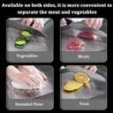 304 Stainless Steel Cutting Board, Non Toxic Cutting Boards for Kitchen, Dishwasher Safe and Hygienic Heavy Duty Chopping Board for Meat Vegetable Fruit(15"x 11",13"x 9",10"x 6")