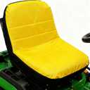 Large Lawn Mower Seat Cover Compatible with John Deere Gator Lawn Tractor, Weatherproof Riding Mower Seat Cover for Cub Cadet (Yellow)