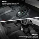 Center Console Organizer Compatible with Tesla Cybertruck 20232025,Double-Layer Storage Tray,Interior Console Storage Solution(Black)