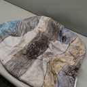 Farmhouse Square Fitted Tablecloth with Elastic Edge Wood Grain Card Table Cover Outdoor Wipeable Card Tablecloth for Indoor Kitchen Decor (Fit for 36"x36"Square Table)