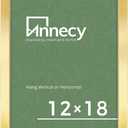Annecy 12x18 Picture Frame Gold1 Pack, 12x18 Frame for Wall Decoration, Classic Gold Minimalist Style Suitable for Decorating Houses, Offices, Hotels