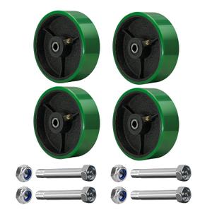 6 inch Caster Wheels Heavy Duty, Polyurethane on Steel Wheel, 1/2" Bore - Set of 4 Replacement Caster Wheel with 4800 lbs Capacity (4 Pack) 6 inch Caster Wheels Heavy Duty, Polyurethane on Steel Wheel, 1/2" Bore - Set of 4 Replacement Caster Wheel with 4800 lbs Capacity (4 Pack)