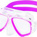 Speedo Unisex Child Adventure Mask Junior Swimsuit Separates (One Size, M Pink Frost)