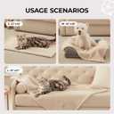 3 Pcs Calming Blankets Fluffy Premium Fleece Pet Blanket Soft Sherpa Throw for Dog Puppy Cat Beige Small (23" x16'')