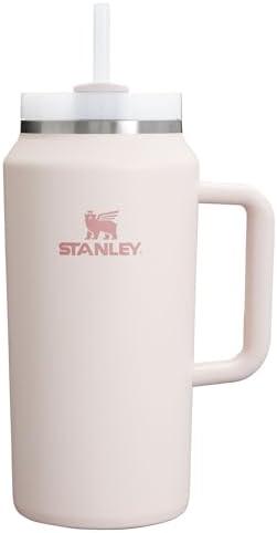 STANLEY Quencher H2.0 Tumbler with Handle & Straw 64 oz | Flowstate 3-Position Lid | Large Capacity for Travel & Sports | Insulated Stainless Steel Cup | BPA-Free | Rose Quartz 2.0