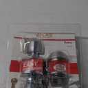 1734602 Atlas Tulip Style Door Knob Combo Lock, Satin Chrome