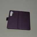 FLIPALM Wallet Case for Samsung Galaxy S25 FE, RFID Blocking Credit Card Holder, PU Leather Folio Flip Kickstand Protective Shockproof Cover for Galaxy S25 FE (Purple)