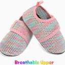 JIASUQI Baby Boys and Girls Barefoot Swim Water Skin Shoes Aqua Socks for Beach Swim Pool (Pink)