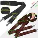 ZINZ Shoulder Strap 58" Ultra-Thick Fixed Padded and Adjustable Buckles Crossbody Strap for Briefcase Laptop Bag Luggage