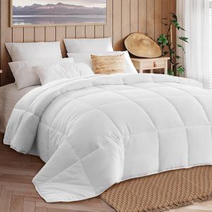 Sweetcrispy Comforter and Duvet Insert King Size - All Season Down Alternative Comforters Hotel Blanket with Corner Tabs, Lightweight Fluffy Quilt, Bedding for Kids, Teens, and Adults, 102" x 90"
