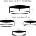 Metal Plant Stand for Outdoor Indoor Plants-4 Pack Heavy Duty Round Plant Pot Shelf for Planter,Multiple Size Corner Potted Plant Holders for Garden Home