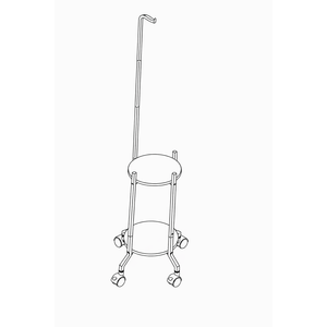 Hanging Plant Stand – Black Metal Indoor/Outdoor Plant Holder