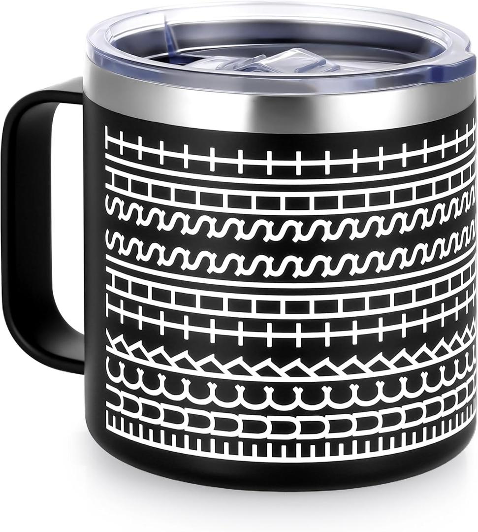 Hidden Message Coffee Mug - 14oz Insulated 18/8 Stainless Steel Novelty Cup - Fun Mug Reveals a Funny Sarcastic Saying, Christmas Birthday Gift for Men, Women, Friends & Family