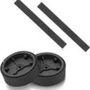 ilovelife Replacement Braava Wheels Tires Parts Kit - 2 Caster Wheels 2 Wheel Tires for iRobot Braava 380 380t 320 Mint 4200 5200C Mopping Robot Accessories