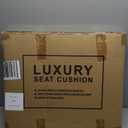 GXT Car Seat Covers Front Seats Only, Front Car Seat Covers 2 Pack, Premium Faux Leather Car Seat Cushion - Universal Fit for Most Sedans SUV Pick-up Truck with Headrests(White and Orange)