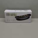 Electric Lumbar Traction Device for Lower Back Pain Relief, Multifunctional Lumbar Stretcher with Dynamic Traction, Red Light Therapy, 8-Level Electrotherapy, 3-Level Thermal Therapy, Vibration (Black)