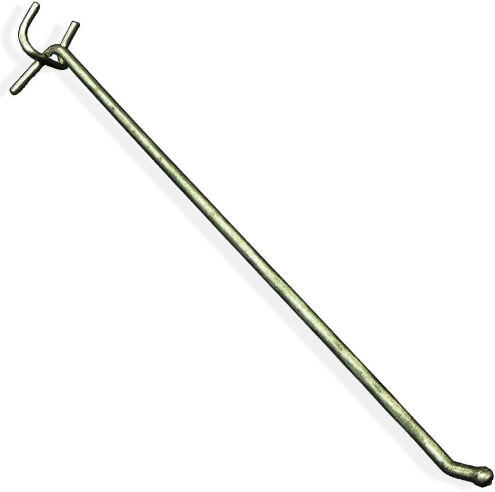 Azar 700812 All Wire Galvanized 12-Inch Metal Hook, 50 Count