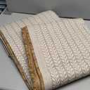 Adiva Rugs Outdoor Indoor Area Rug, Weather Resistant, Easy to Clean, Stain Resistant Floor Mat for Dining Room, Backyard, Deck, Patio (Wooden, 5' x 7')