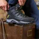 Goodyear Barrett Mens Boot -Steel Toe Work Boots for Men with Rugged Comfort & Protection 9.5W
