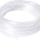 Quickun Industrial Grade Plastic PVC Vinyl Tubing, 5/8" ID x 3/4" OD Clear Tube BPA Free Heavy Duty, 32.8FT