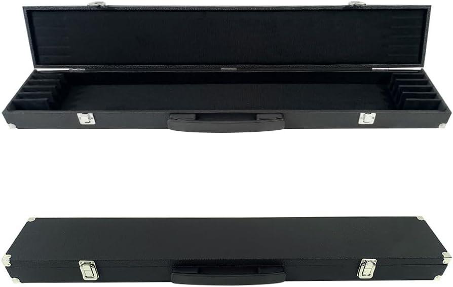 Violin Viola Cello Bow Case Solid Wood Velvet Secure Lock Sturdy Carry Handles Hard Hold 2pcs-6pcs Bow Adjustable Strap (6 pcs bows)