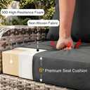 Luxury Outdoor Chair Cushions 2 Set, 22x24x6 Inch (Olefin & 30D)