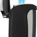 Metal Lighter Double Jet Flame Lighter refillable Gas lighters with Punch Shipped Without Gas (Black Crackle)