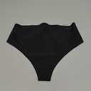 Womens Thong Shapewear Mid to High Waisted Shaper Thong WN0017 (Large,Beige lower Belly)