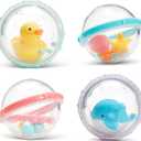 Munchkin Float & Play Bubbles Baby and Toddler Bath Toy, 4 Count
