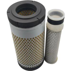 Sincerity T0270-93220 TC020-16320 Inner & Outer Air Filter Kit Compatible With Kubota Engine D1105 D1703 D1503 Excavator KX71-3 KX91-3 U35 U35S Utility Vehicle RTV1140CPX