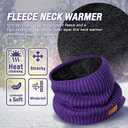Winter Neck Gaiters & Ski Mask,Winter Fleece Neck Warmer Face for Men &Women Windproof Gift (Black)
