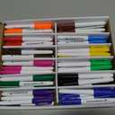 V-Opitos 72 Pack Fine Tip Dry Erase Markers - Bulk Whiteboard Erasable Markers in 12 Colors, Ideal for School Classroom Office Supplies, Non-Toxic & Easy Clean for White board
