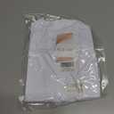 Women's Sleeveless Crew Neck Bodysuit Top Sexy Slim Summer Stretch Tank Top (White, XS)