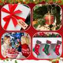 3 x JUNEBRUSHS 120Pcs Christmas Ornament Hooks and Strings, Christmas Ornament Hangers with Snap Ornament String Hooks for Christmas Tree Holiday Party Hanging Decorations (Gold, Silver)