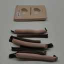 Heatless Curls Overnight Rods Set  8PCS Flexible Heatless Curling Rods for Long & Short Hair, Soft No Heat Hair Curler Blowout Styling Tools for Loose Waves or Tight Curls (3*Pink 5*Brown)