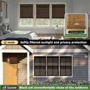 LazBlinds Cordless Bamboo Roman Shades, Privacy Blinds for Interior Windows, Room Darkening Roll Up Bamboo Blinds for Home & Patio, 31.5" W x 64" H, BDP-Espresso