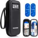 YOUSHARES Insulin Cooler Travel Case with Temperature Display - Refrigerated Medicine Cooling Bag with 2 TSA Approved Ice Pack, Medication Pen Diabetic Supplies Organizer for Trip and Daily