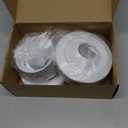 PATIKIL 4 Inch Round Air Vent Covers, 2Pcs ABS Adjustable Soffit Vent Ceiling Ball Jet Nozzle Air Diffuser for Bathroom Kitchen Living Room Ventilation, White