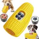 KADTC XL 3-in-1 Corn-Shaped Frozen Treat Dog Toy, No-Transfer Fill & Freeze Lick Cup, Stuffable Lick Toy & Tough Chew Toy for Aggressive Chewers, Long-Lasting Enrichment