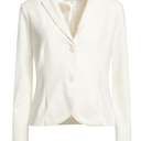 Women's Classic Two-Button Slim Fit Blazer Jacket, Cream, Medium